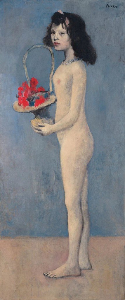 帕勃羅·畢加索，《拿著(zhù)花籃的女孩》，1905。圖片：Courtesy Christie's Images Ltd.
